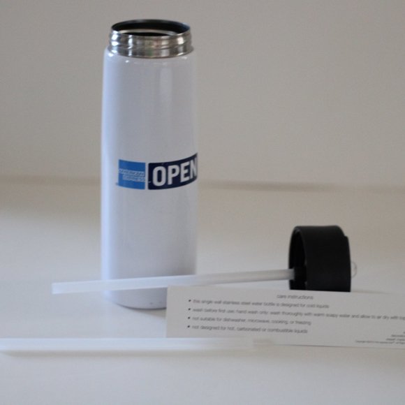 American Express Open Stainless Steel Bottle with Built in Sipper BRAND NEW! - Picture 12 of 16